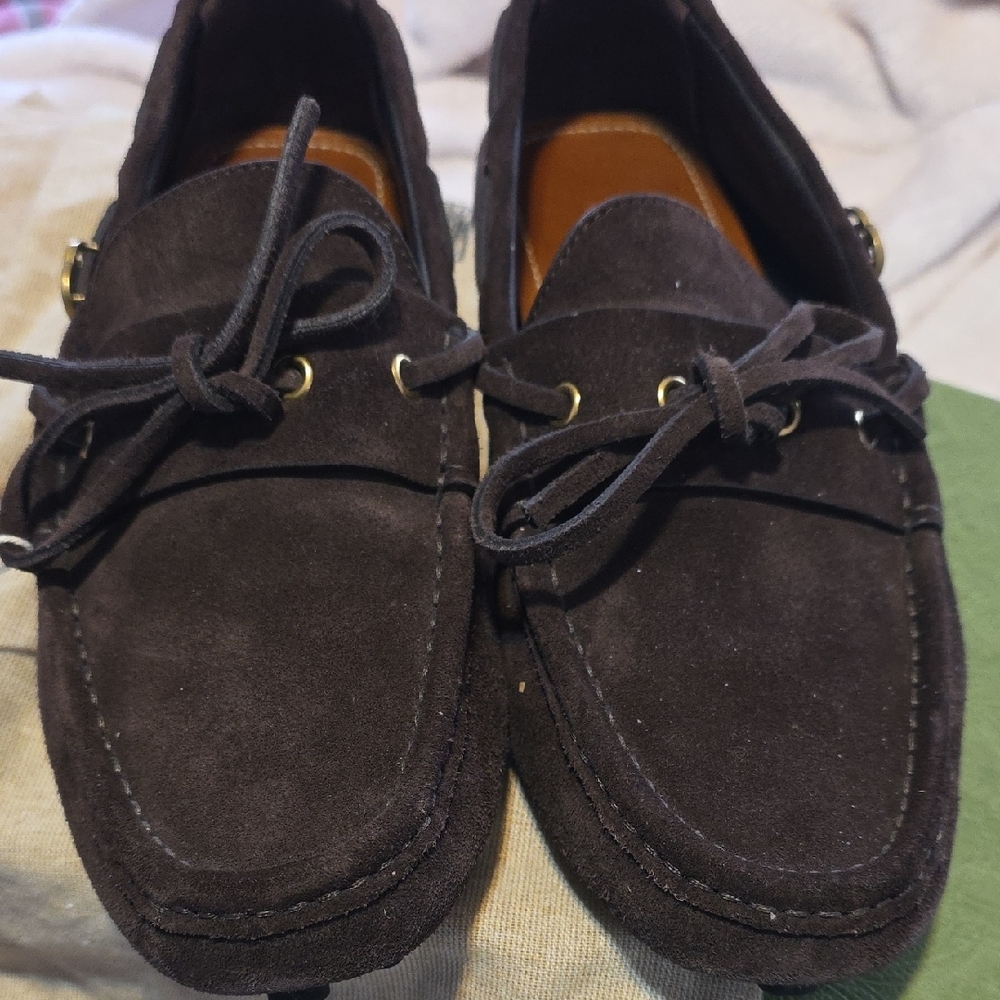 Men's Gucci Black Suede Loafers